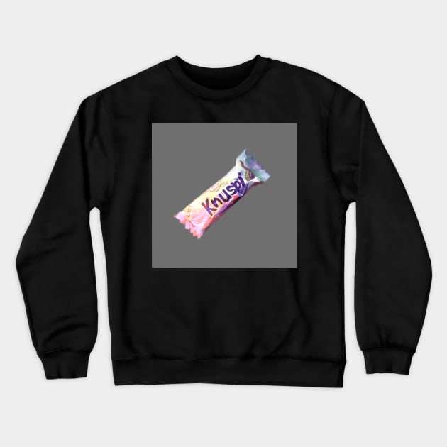 Random painting of a granola bar Crewneck Sweatshirt by lightsfromspace